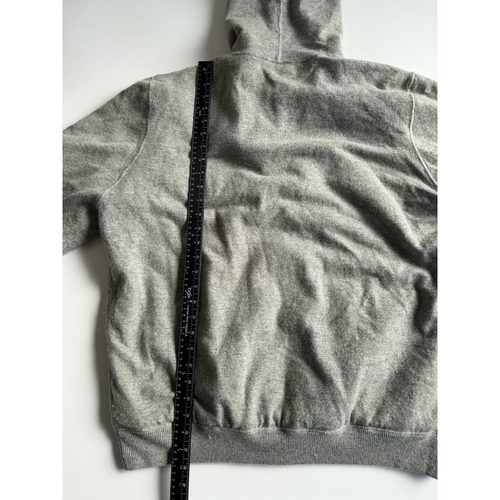 Michael Kors Wool Cashmere Rabbit Fur Lined Hooded Zip Jacket Gray XXL Gray - Picture 7 of 10